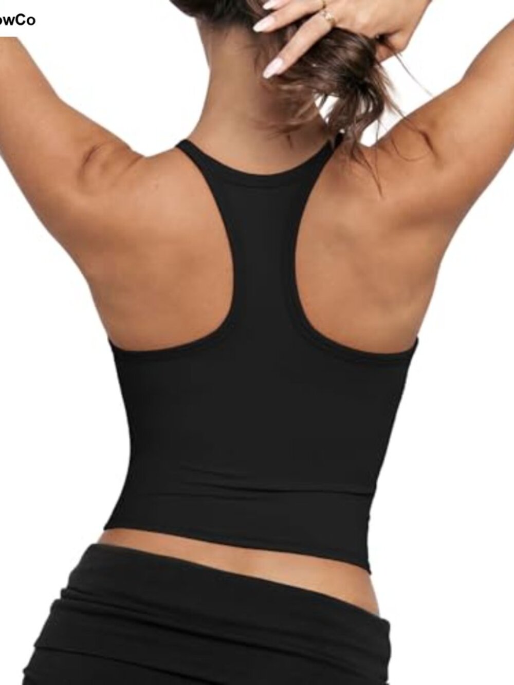 Women Padded Workout Tank Top with Built in Bra Racerback Gym Top